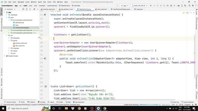 Custom Spinner in Android смотреть онлайн