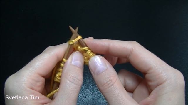 Узор Обвитые петли. Вязание спицами # 637 Схема узора смотреть онлайн