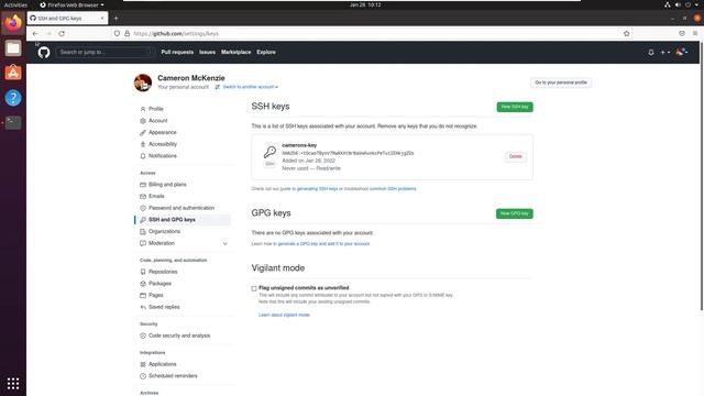 Configure GitHub SSH Keys смотреть онлайн