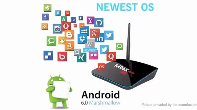 M96X Pro 4K Amlogic S905X 2GB RAM 16GB ROM Android 6.0 TV Box смотреть онлайн