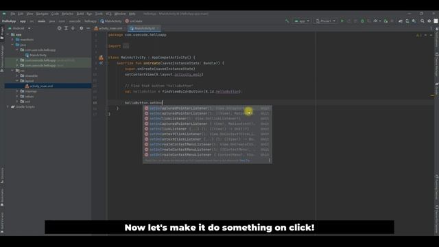 Learning Kotlin Day 9 (Creating a simple Hello App) смотреть онлайн