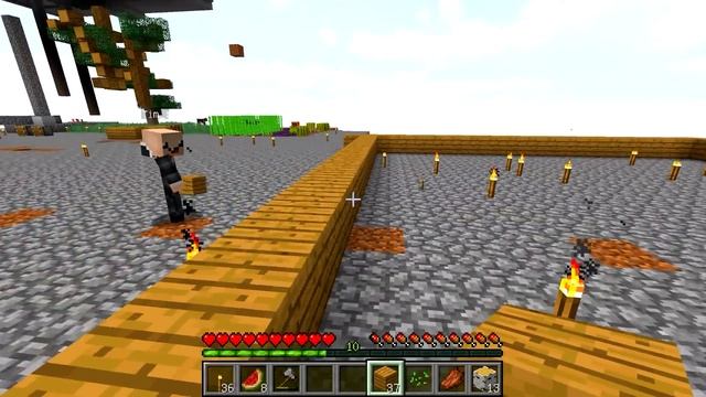 ПРО УЧИТ ВЫЖИВАТЬ НУБА НА ОСТРОВЕ SKYBLOCK! МОБ ФЕРМА! MINECRAFT #37 смотреть онлайн