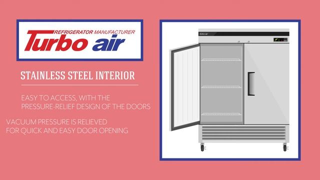 Turbo Air TSF-49SD 54" Two Section Reach-In Freezer смотреть онлайн