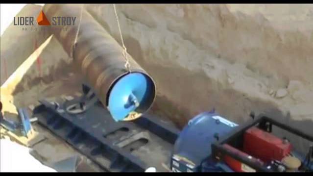 Шнековое горизонтальное бурение. Инсталляция бурошнековой установки (видео с объекта) смотреть онлайн