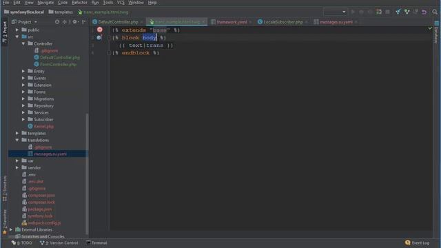 Переводчик текстовключей в Twig и PHP через symfony/translation ( #Основы 15) смотреть онлайн