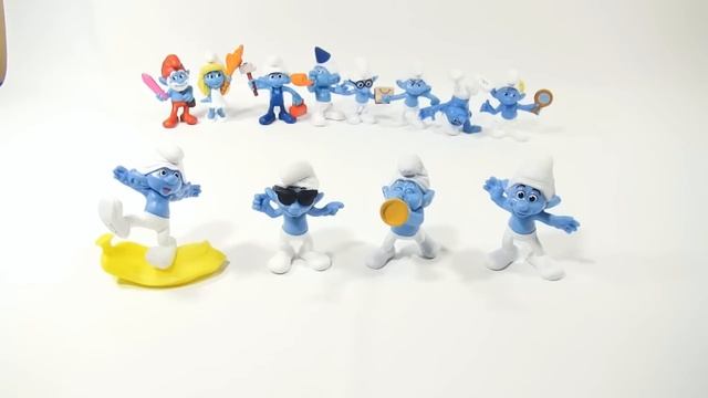 Clumsy #9 Smooth #10 Harmony #11 Crazy #12 - Smurfs 2 Movie - 2013 McDonald's Happy Meal Toy Review смотреть онлайн