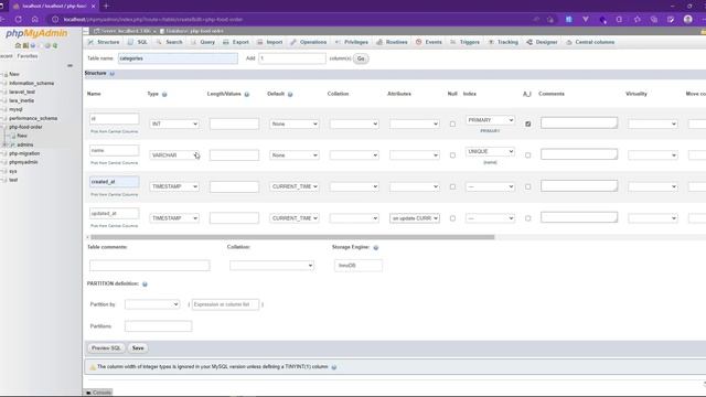 Online food order system in php -6 [create tables] смотреть онлайн