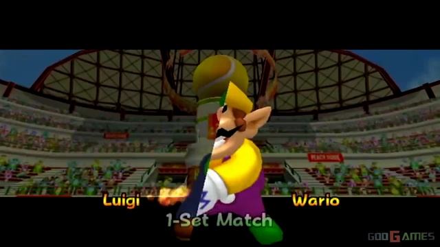 Mario Power Tennis - Gameplay Wii (Original Wii) смотреть онлайн