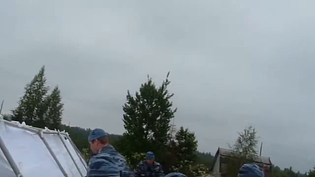 Установка палатки ЧС-43. Часть1. смотреть онлайн