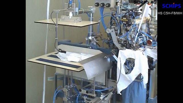 SCHIPS HS C5H-F8 Ful­ly Auto­ma­tic Atta­ching Of Tape To Half Open Waist Of Briefs