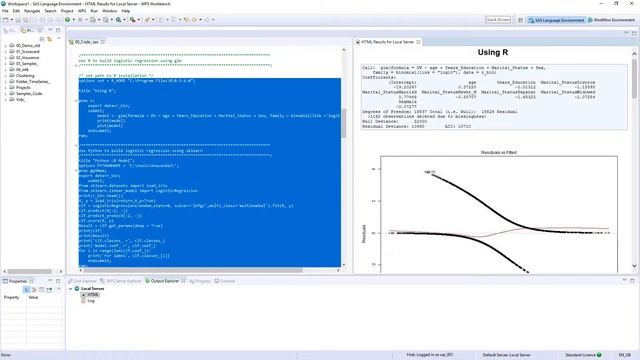 Mix the languages of Python, R, SAS and SQL in a single program or workflow смотреть онлайн