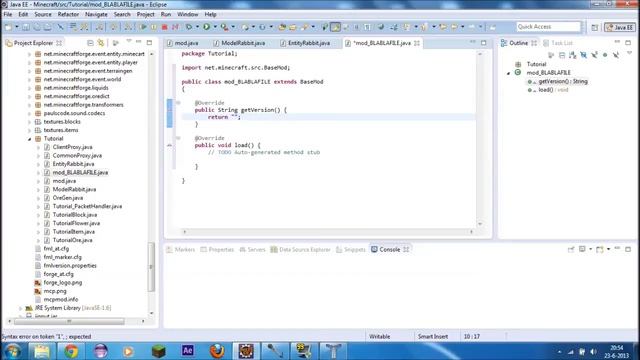 Minecraft (1.5) Modding - How to make a mod - Getting the code ready - Pt. 2 смотреть онлайн