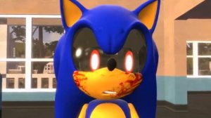 MV клип про Sonic.EXE с песней "I'm Blue" (на английском)