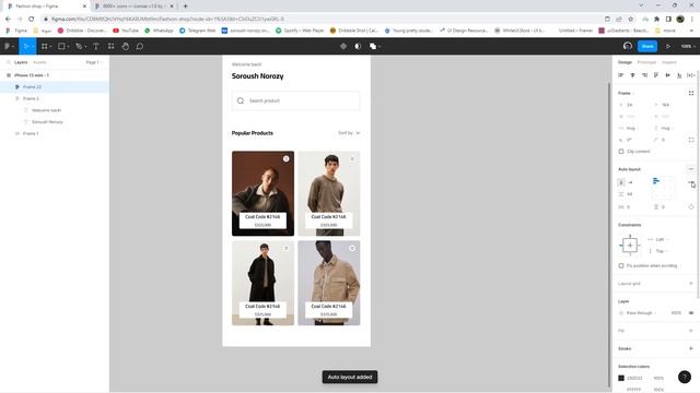 Fashion Shop App Design In Figma Step By Step From Scratch смотреть онлайн