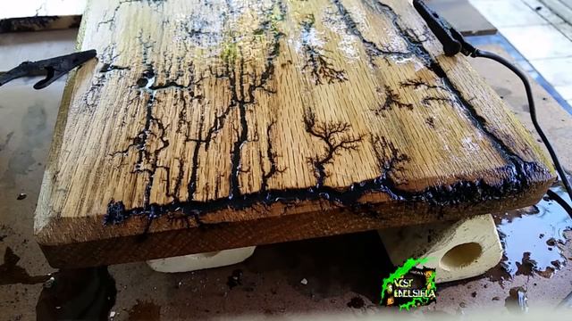 ? Фигуры ☠ Лихтенберга на ДЕРЕВЕ смотреть онлайн