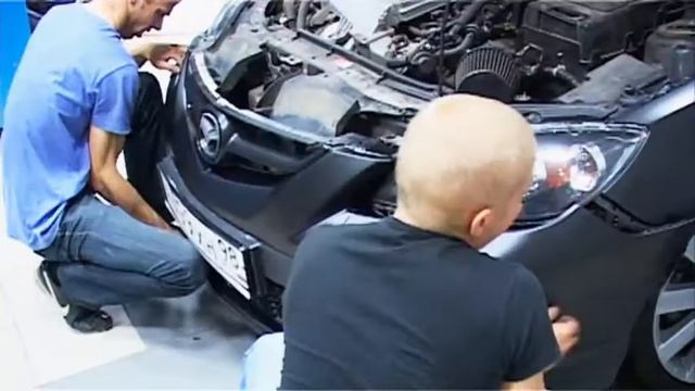 RedCroc - перетяжка Mazda MPS матовой пленкой. смотреть онлайн