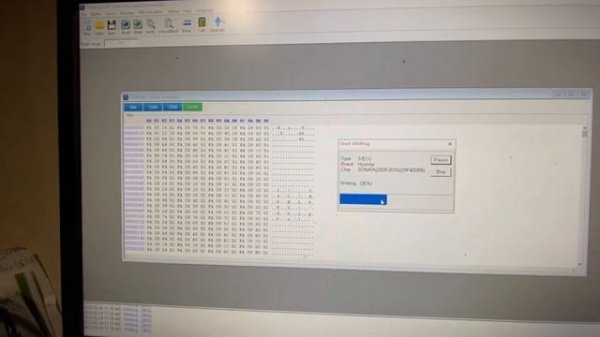 Ford SIM210 чтение, запись флешь 29F400 VVDIprog в BSL режиме