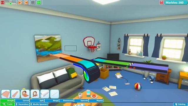 Making An Inverted Loop Marble Run! - Marble World Gameplay смотреть онлайн