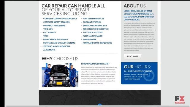 Car Repair PSD Template TMT | Free Template Goodwin Cajetan смотреть онлайн