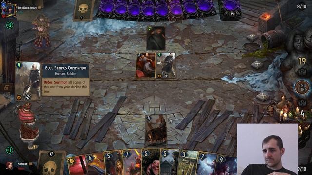 Gwent Cursed Henselt │ Revenant Finish │ Crimson Curse Deck Gameplay смотреть онлайн