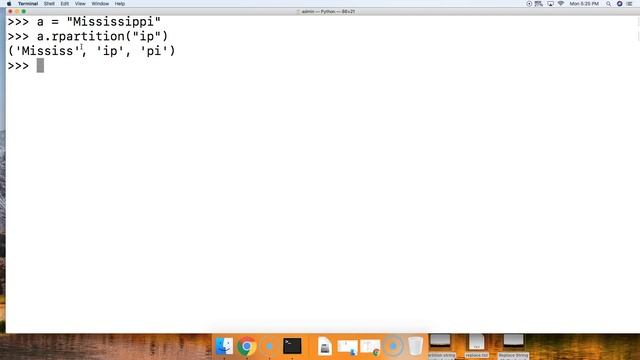 Python 3.7: Rpartition String Method смотреть онлайн
