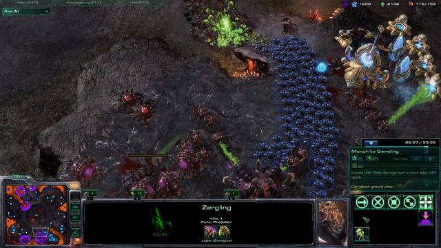 Banelings Massacre Marines 2v2 (Short) Multiplayer Matchmaking Starcraft 2 1080p смотреть онлайн