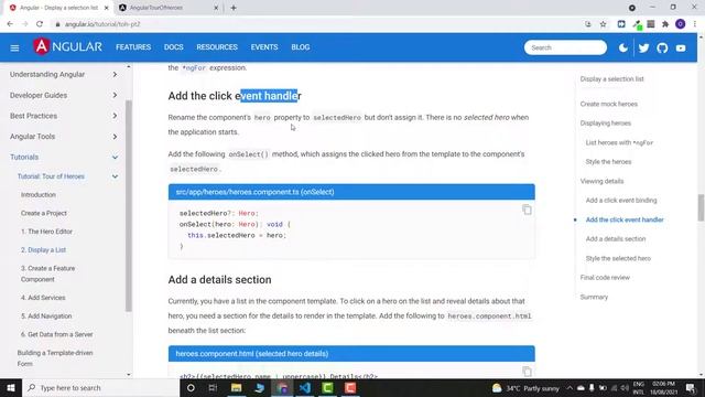 Angular #5 | Click event binding & Class binding смотреть онлайн