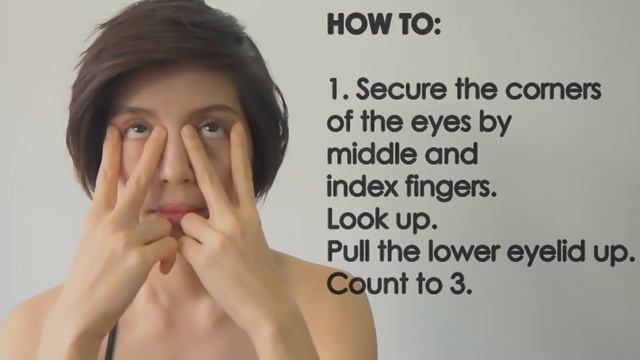 TOP 4 EXERCISE TO TIGHTEN DROOPY EYELIDS WRINKLE AROUND EYES โยคะหน้า ลดริ้วรอยรอบดวงตา смотреть онлайн
