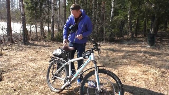 Поход выходного дня. Комарово, Щучье озеро. Велопрогулка всей семьей, первый выезд 2018 смотреть онлайн