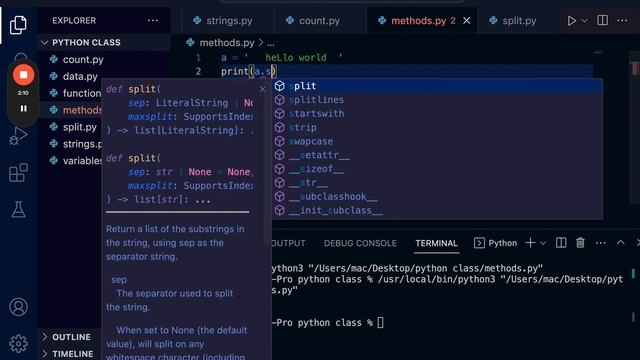 Other Python String Methods смотреть онлайн