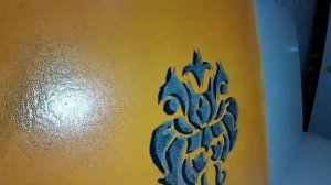 Трафарет 3D Тень Как Эффектно покрасить поверхность! Декоративная шпаклёвка