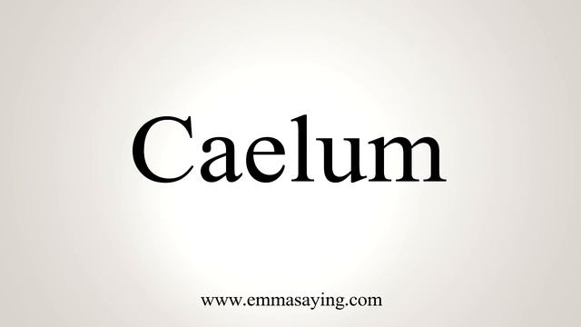 How To Say Caelum смотреть онлайн