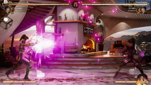 50% LI-MEI COMBO WITH 1 BAR! - Mortal Kombat 1: "Li Mei" Gameplay (Scorpion Kameo) смотреть онлайн