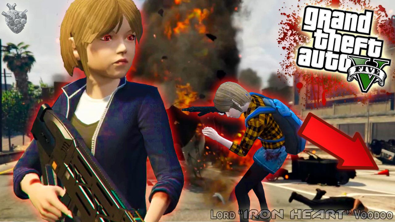 ГТА 5 МОДЫ! ИГРАЕМ ЗА ДЕТЕЙ В ГТА 5 - ДЕВЧОНКИ УБИЙЦЫ! ВИДЕО ЛУЧШИХ МОДОВ GTA V! GTA 5 MODS #145 смотреть онлайн