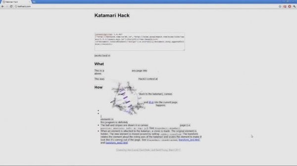 Katamari Hack - Destroy a website with javascript
