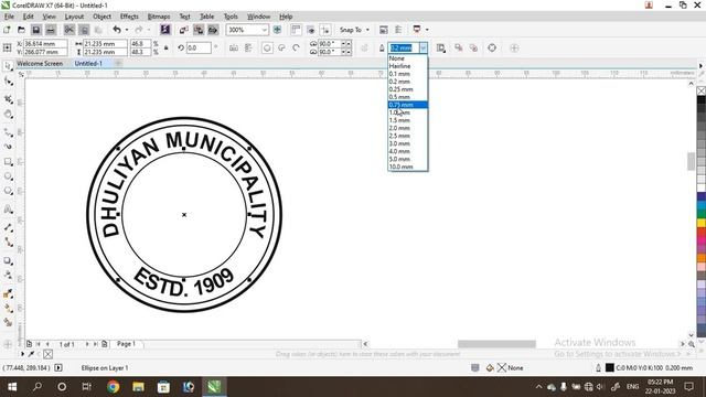 How To Make Rounded Flash Stamp / Polymer Stamp Design in Corel Draw in Bengali | রাবার স্ট্যাম্প смотреть онлайн