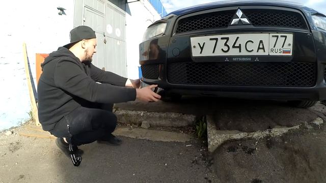 Lancer X обвес 2.0 / диффузор - установка своими руками. смотреть онлайн