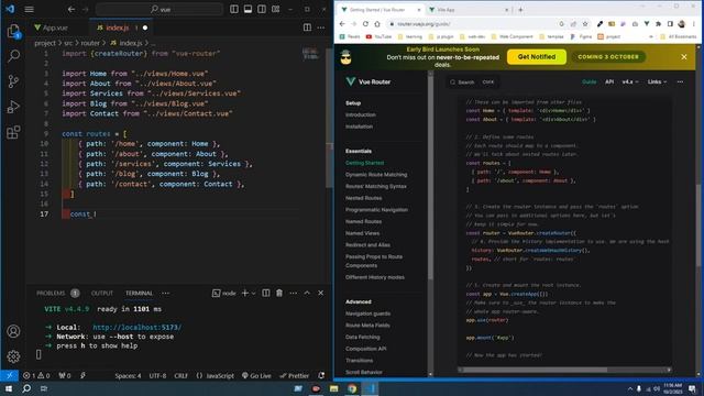 Vue Router Installation in vue js 3 смотреть онлайн
