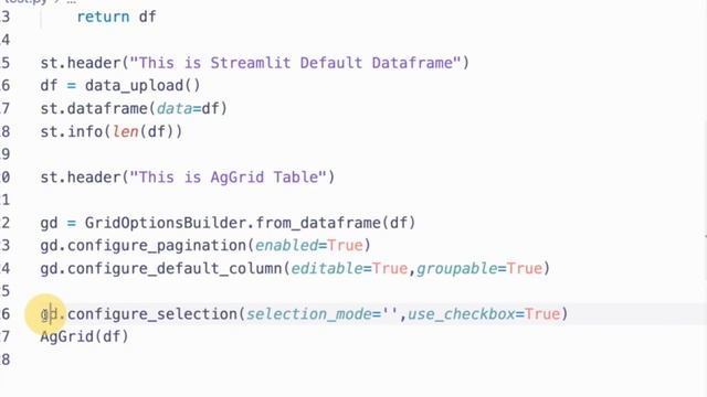 Using STREAMLIT with AG Grid Table - Interactive Table | Part 1/2 смотреть онлайн