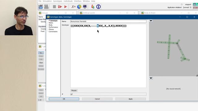 Framsticks tutorial #3: Genetic encoding "f1" – body design смотреть онлайн