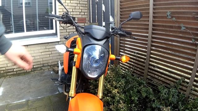 Honda MSX 125 Switchback Orange/White Blinker LED DRL | GROM Mods | BAY15D bulbs смотреть онлайн