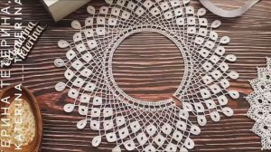 Воротничок «Павлиний хвост». Воротничок крючком