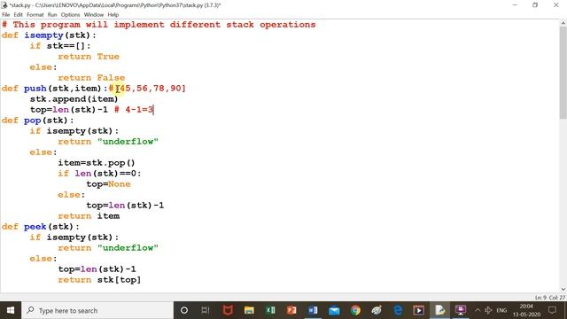 CLASS XII COMPUTER SCIENCE WITH PYTHON CH-8 Data Structure-II Stack смотреть онлайн