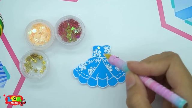 Paper Dolls Dress Up - Costume Elsa Frozen Poor Vs Mother Angels Dress - Barbie Story & Crafts