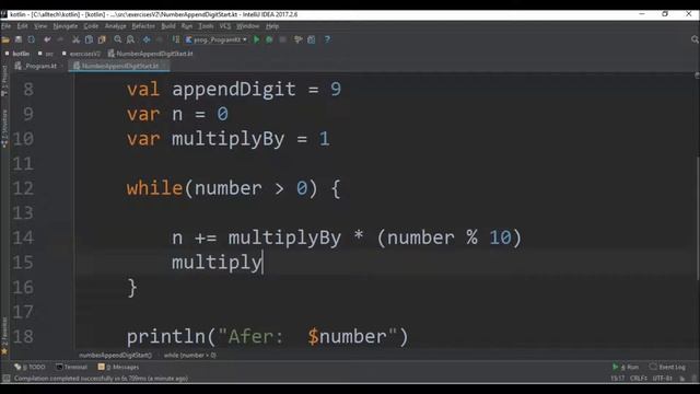 number append digit start in kotlin смотреть онлайн