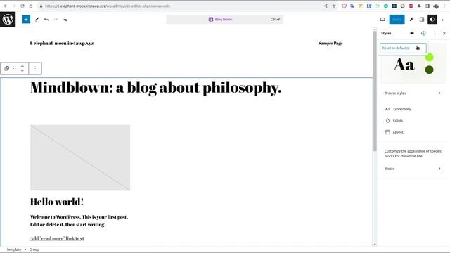 Reset Global Styles on WordPress 6.3 смотреть онлайн