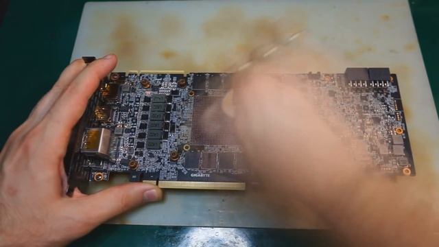 Ремонт видеокарты Gigabyte RTX2080Ti после сервиса DNS смотреть онлайн