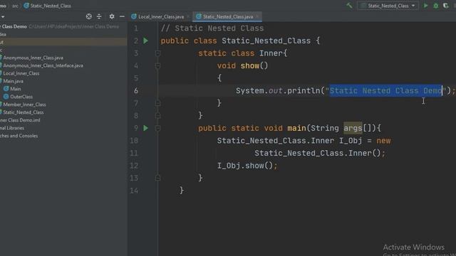 #7.6 Java Tutorial - Static Nested Class смотреть онлайн