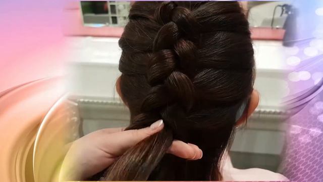 How to Do a Dutch Braid Hair Tutorial .DIY/ Как заплести французскую косу наоборот смотреть онлайн