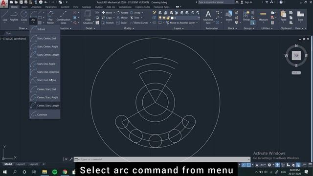 Fast drawing AutoCAD 2020 Mechanical | Sprocket Autocad drawing | Sprocket design | part 1 смотреть онлайн